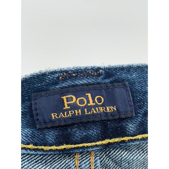 POLO RALPH LAUREN Men's Medium Blue Denim Regular-Fit Straight Leg Jean SZ 30X32 - Picture 9 of 12
